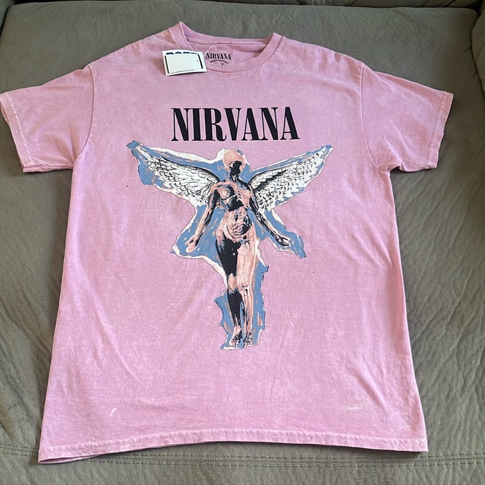 Nirvana In Utero Graphic Band Cotton Tee Shirt NWT Juniors SZ M - Picture 1 of 4